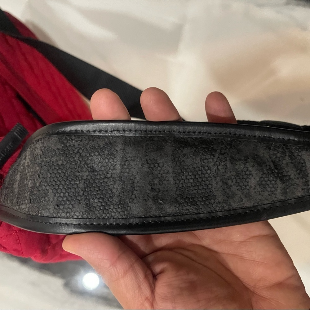 L.L. Bean Red Quilted Crossbody Bag - Picture 6 of 8